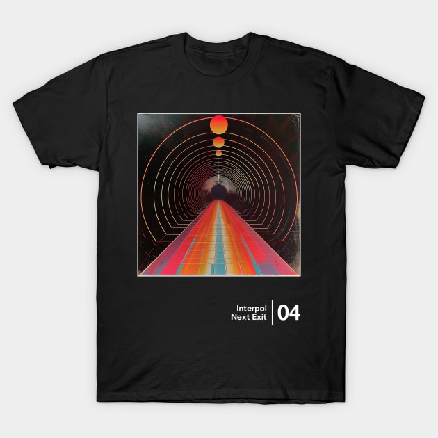 Next Exit - Minimalist Graphic Artwork Design T-Shirt by saudade